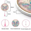 DIY Pearl Painting Art Kit,Round Dust-proof Outer Frame with Tassel Hanging Kit