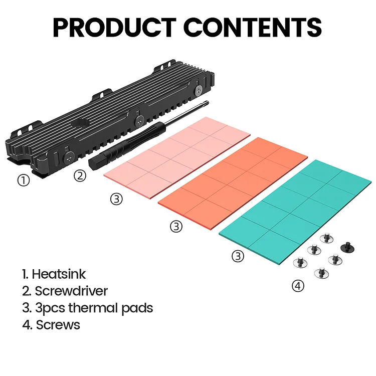 JEYI 22110 SSD Heatsink - Thumbnail 2