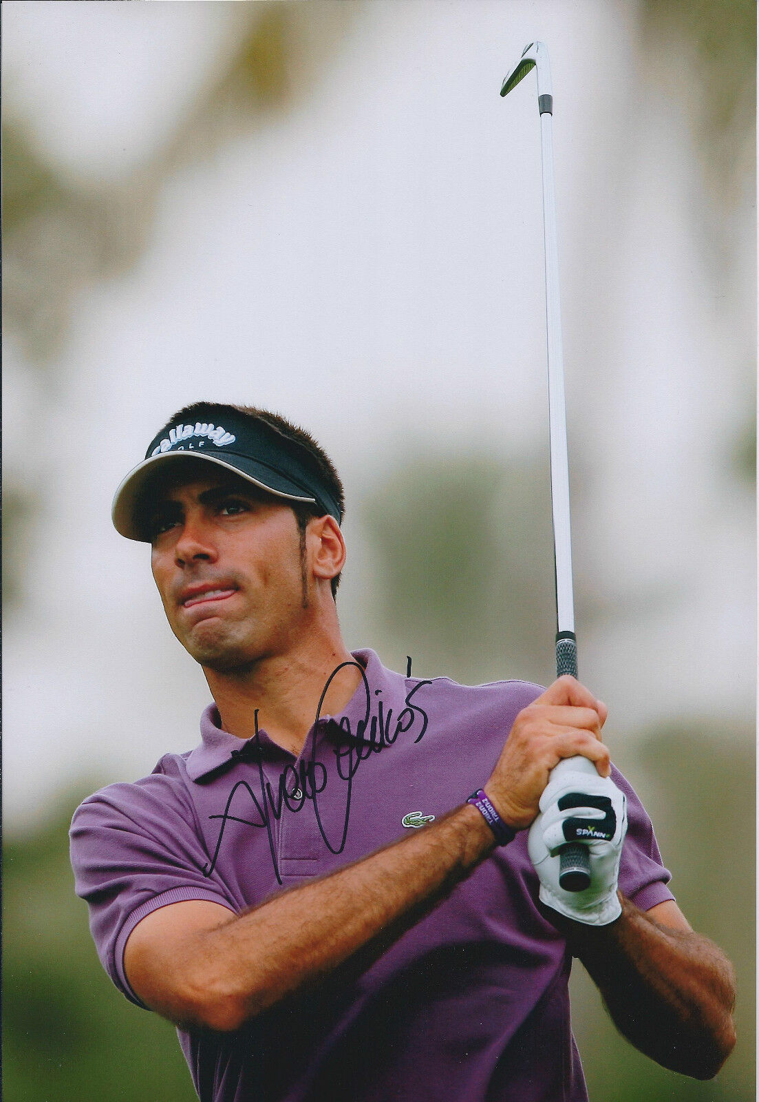 Alvaro Quiros AUTHENTIC SIGNED Autograph Callaway Golf 12x8 Photo Poster painting AFTAL COA