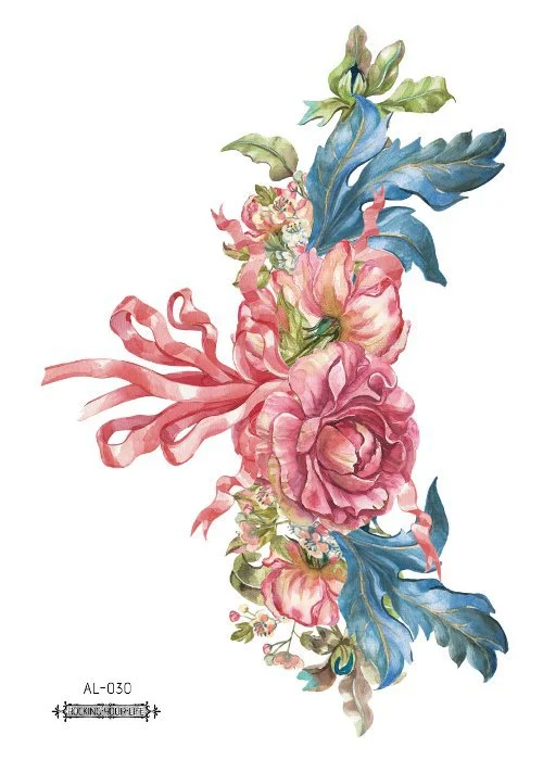 38 Kinds Adult Chest Back Tattoo Rose Flowers Mandala Totem Waterproof Temporary Body Art Sticker Disposable tatouage temporaire