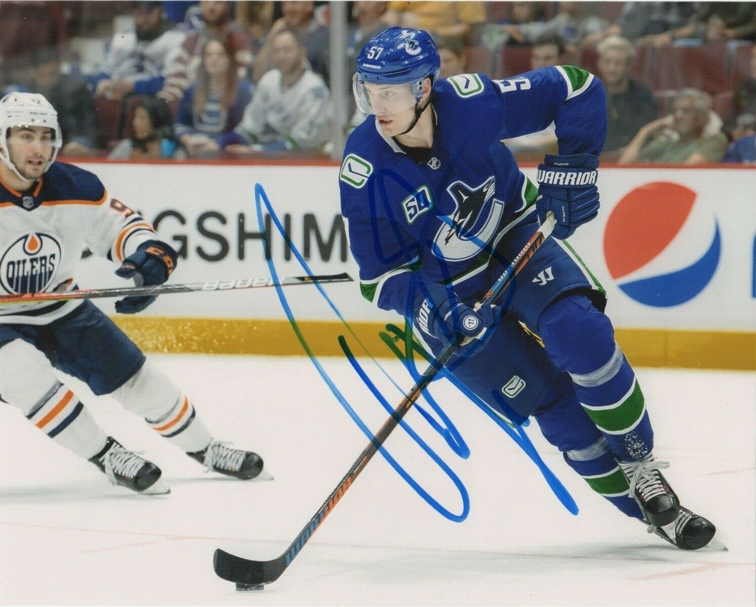 Vancouver Canucks Tyler Myers Autographed Signed 8x10 NHL Photo Poster painting COA B