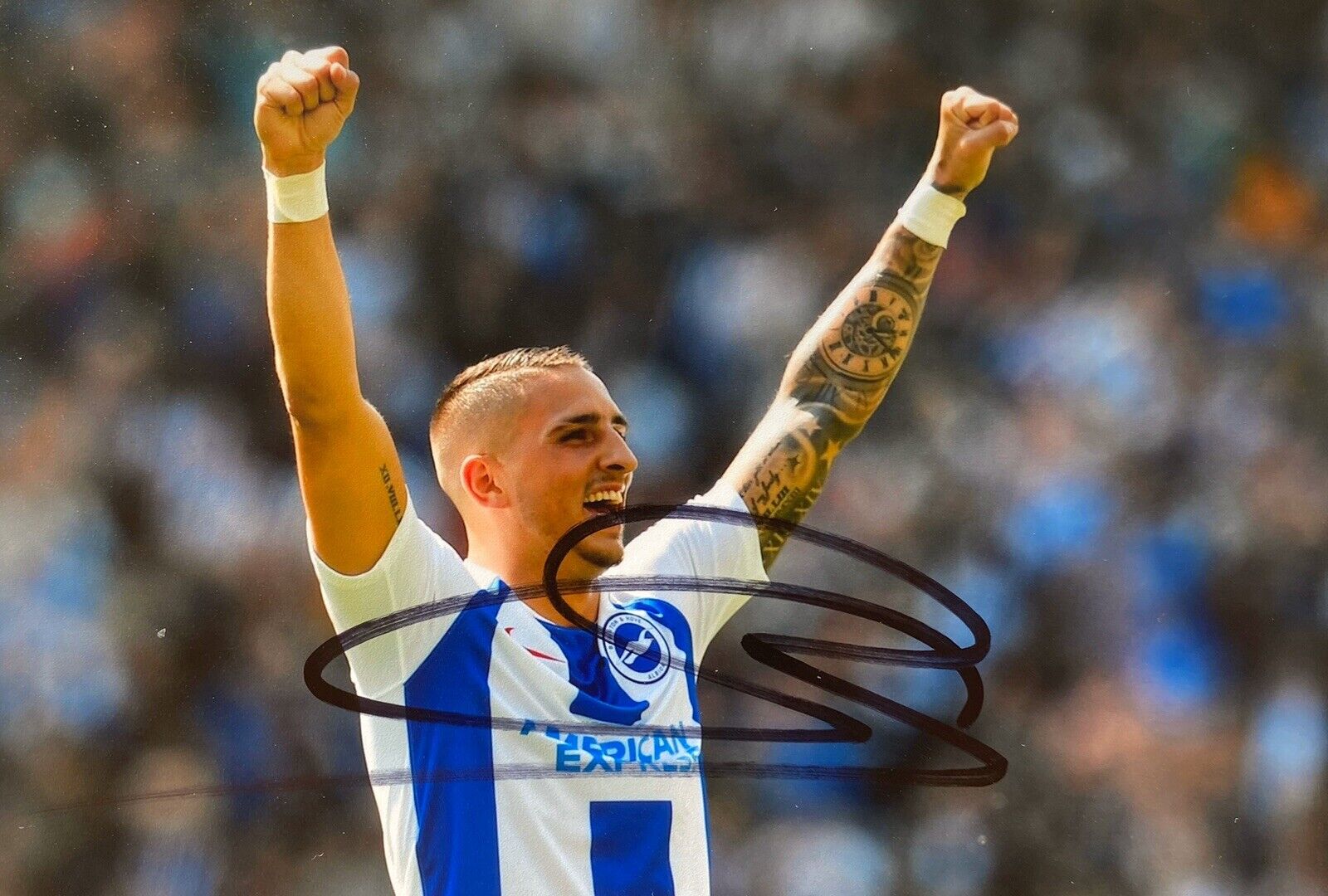 Anthony Knockaert Hand Signed 6X4 Photo Poster painting - Brighton & Hove Albion