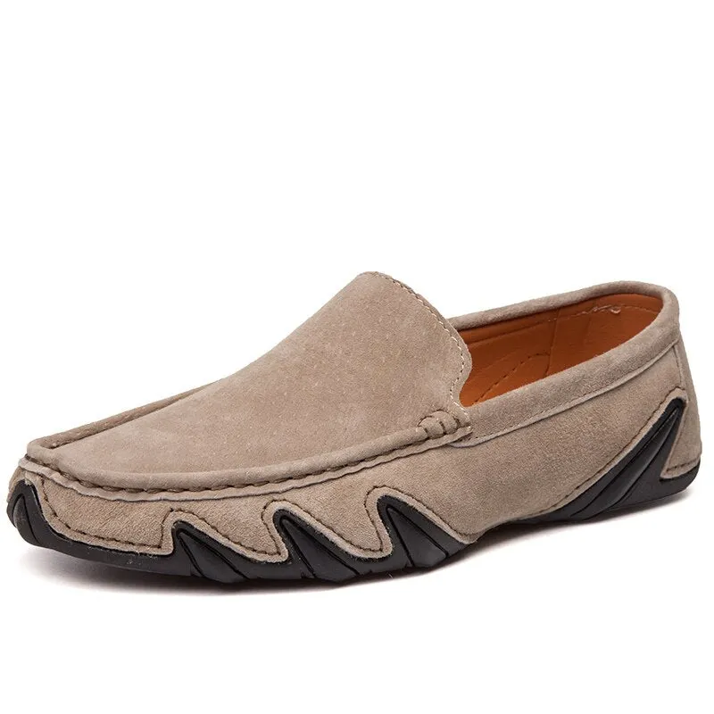 2021 Men Loafers Soft Moccasins High Quality Spring Autumn Genuine Leather Shoes Men Warm Flats casual Driving Shoes