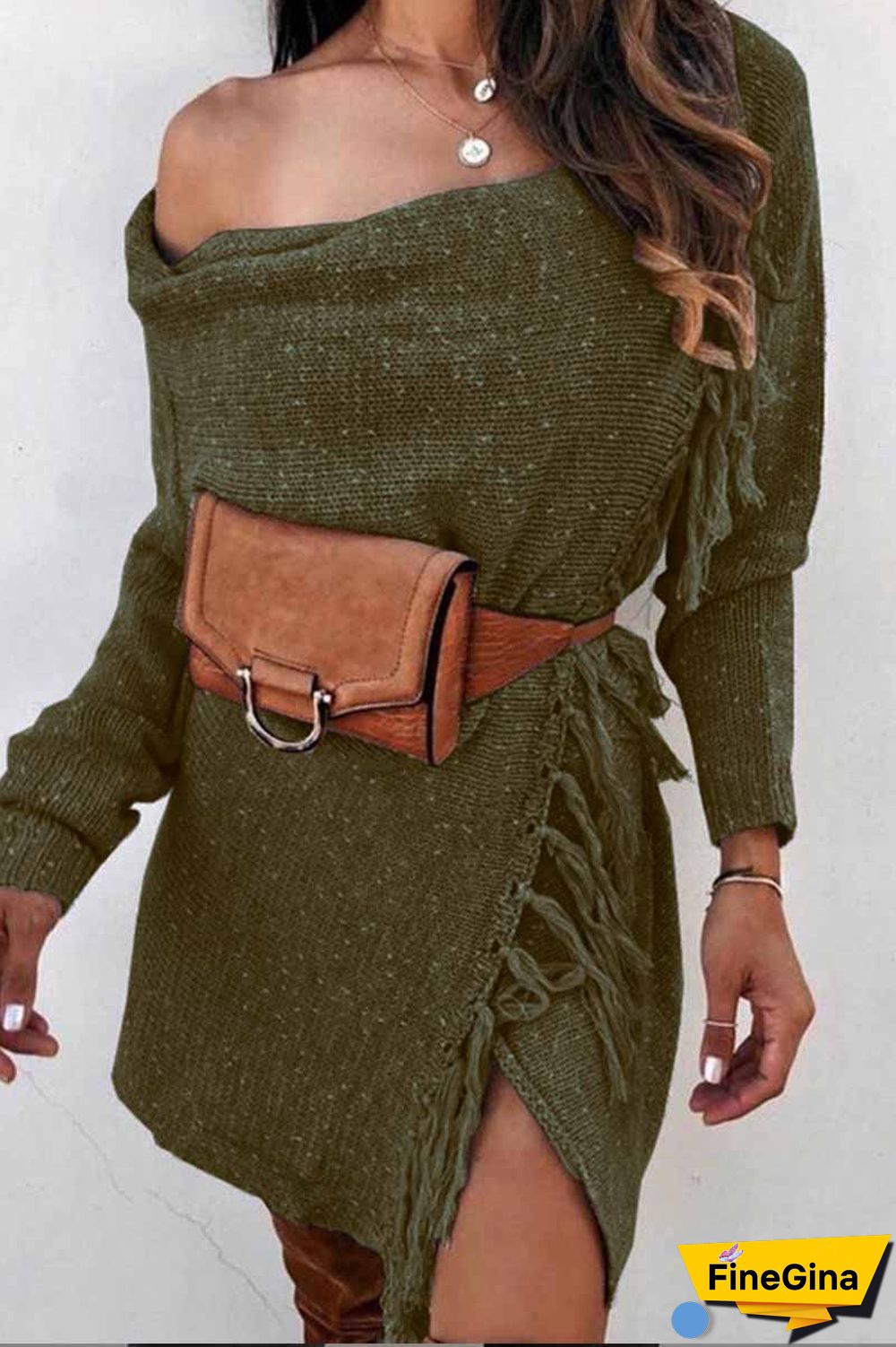 Knitted Tassel Coat ( 2 Colors )