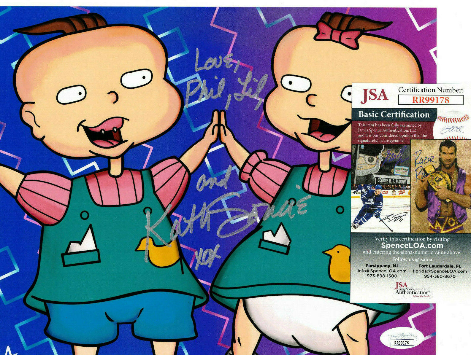 Kath Soucie Authentic Signed 8x10 Photo Poster painting Autograph, Rugrats, Phil & Lil, JSA COA