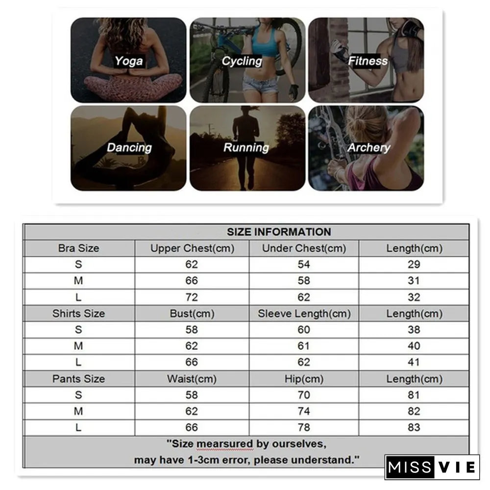 Womens Sportswear Yoga Set Workout Clothes Athletic Wear Sports Gym Legging Seamless