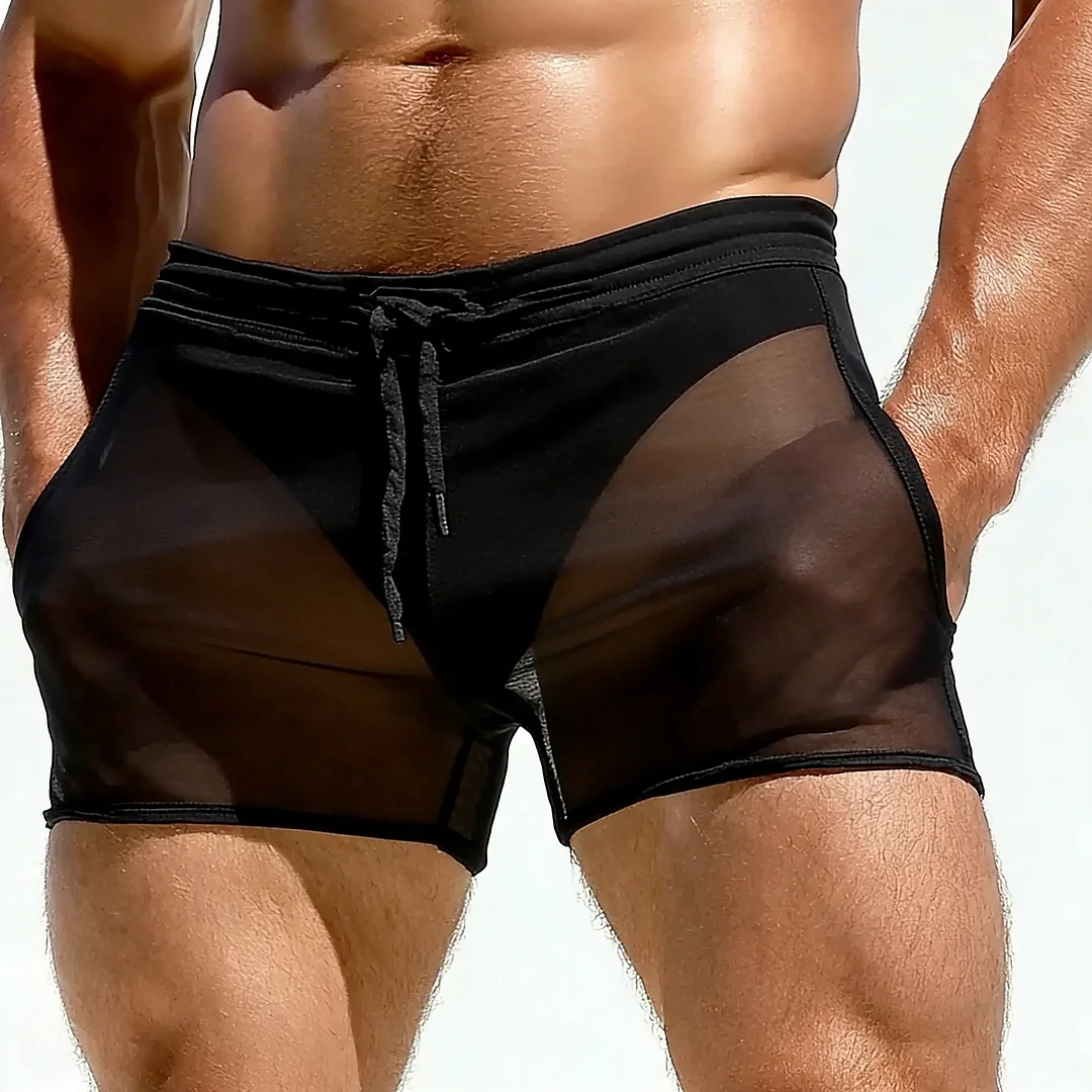 Men's Sexy Drawstring Shorts, Suitable For Both Casual Wear And Workouts-inspireuse