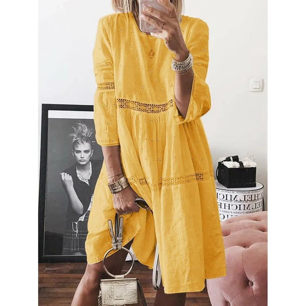 3/4 Sleeve Dress
