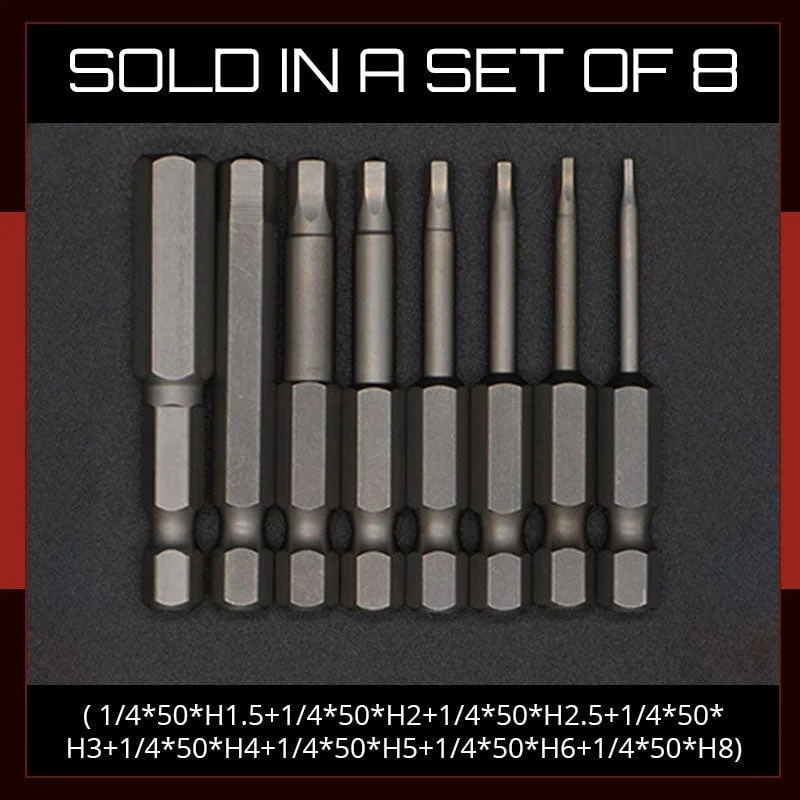 🎁Hot Sale💥40% OFF S2 Steel Magnetic Hexagon Bit Set