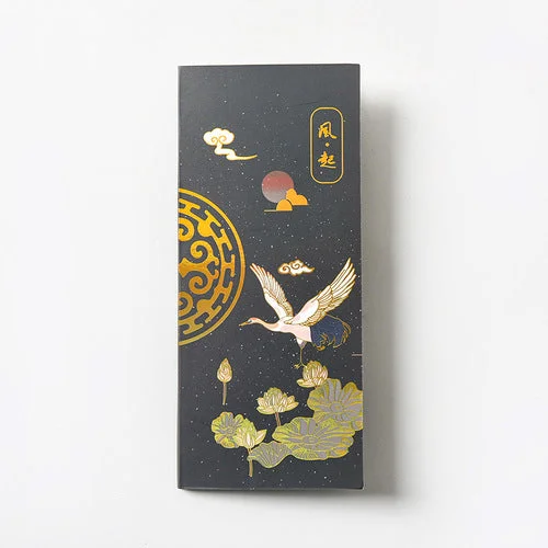 Portable Sticker Chinese Style Creative Crane Post-it Palace Style Mini Notebook Gift