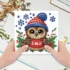 6Pcs Diamond Painting Merry Christmas Greeting Card for Holiday Party Favors