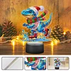 Acryl Weihnachten Dinosaurier doppelseitig - 5d DIY Bastellampe