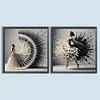 2Pcs/set Diamond Painting-DIY Full Round Drill Beauty(40*40 CM)