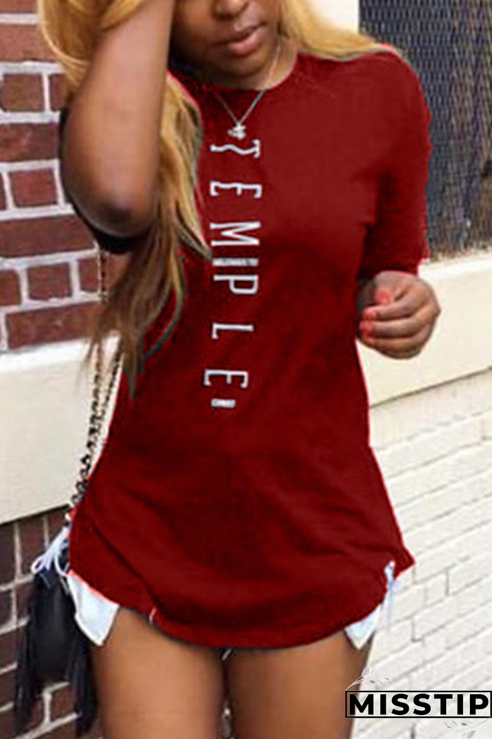 CoffeeColor Fashion Casual Printed Short-sleeved T-shirt Top