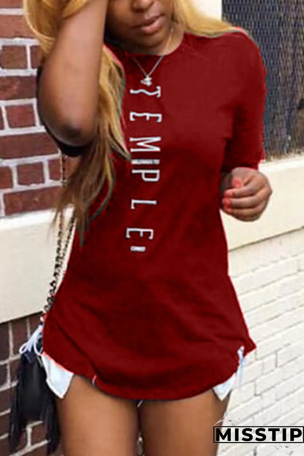 CoffeeColor Fashion Casual Printed Short-sleeved T-shirt Top