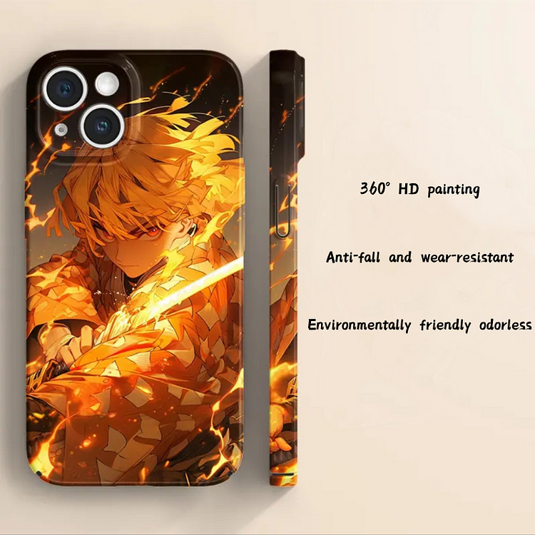 Cool Anime Demon Slayer Film Phone Case(Agatsuma Zenitsu)