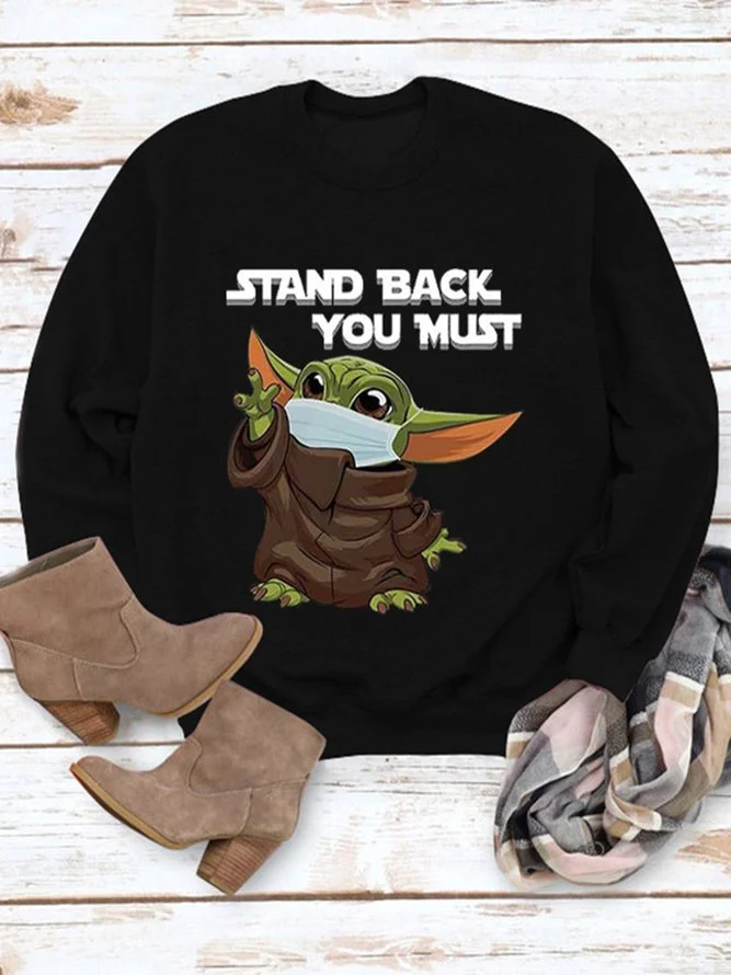 Long Sleeve Crew Neck Casual Sweatshirt