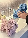 Chenille Dog Hand Towel Fluffy and Soft Decorative Puppy Towels Highly Sorbent Microfiber Multipurpose for Bathroom Kitchen Washstand