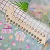 DIY Embroidered Hollow Thread Board Wooden Home Cross Stitch Sewing Tool