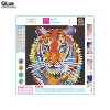Colorful tiger | Full Round Diamond Painting Kits