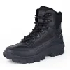 Dallader Men's Waterproof Side Zipper Outdoor Combat Boots 