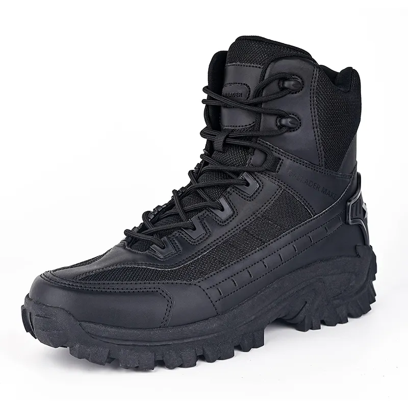 Men's Work Combat Boots Waterproof Non-Slip Warm Army Boots Work Boots (Thickened Version & Insulated Version)