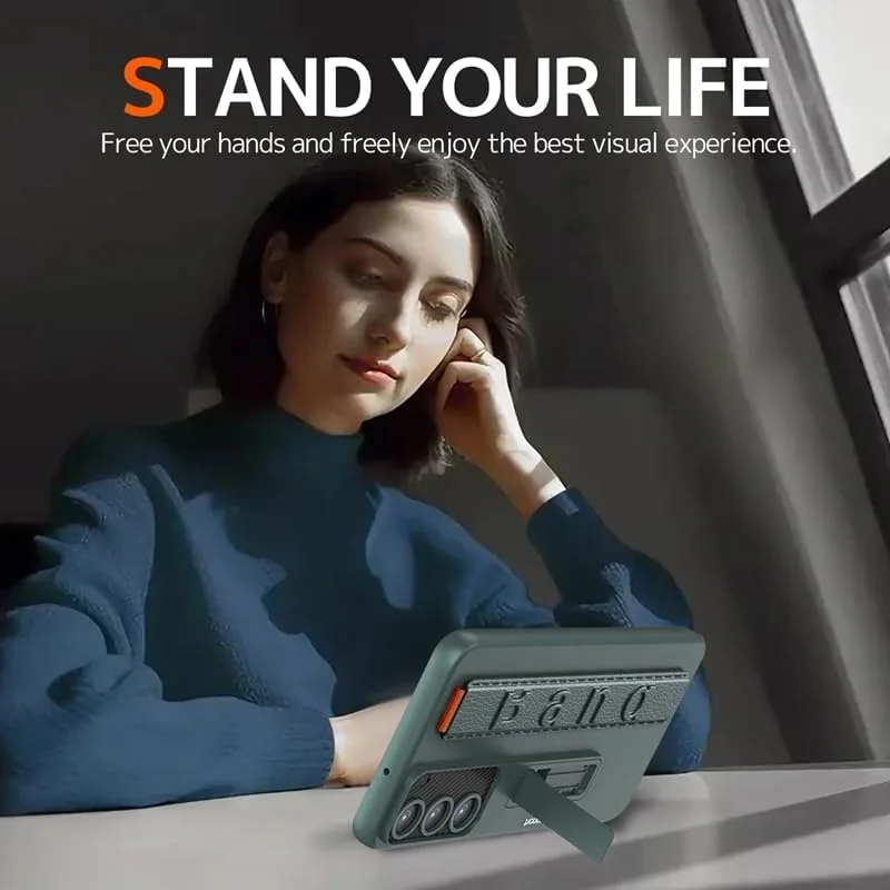 Suitable for S26 Ultra phone case, ultra-thin stand, elastic wrist strap, precision hole, shockproof protective case