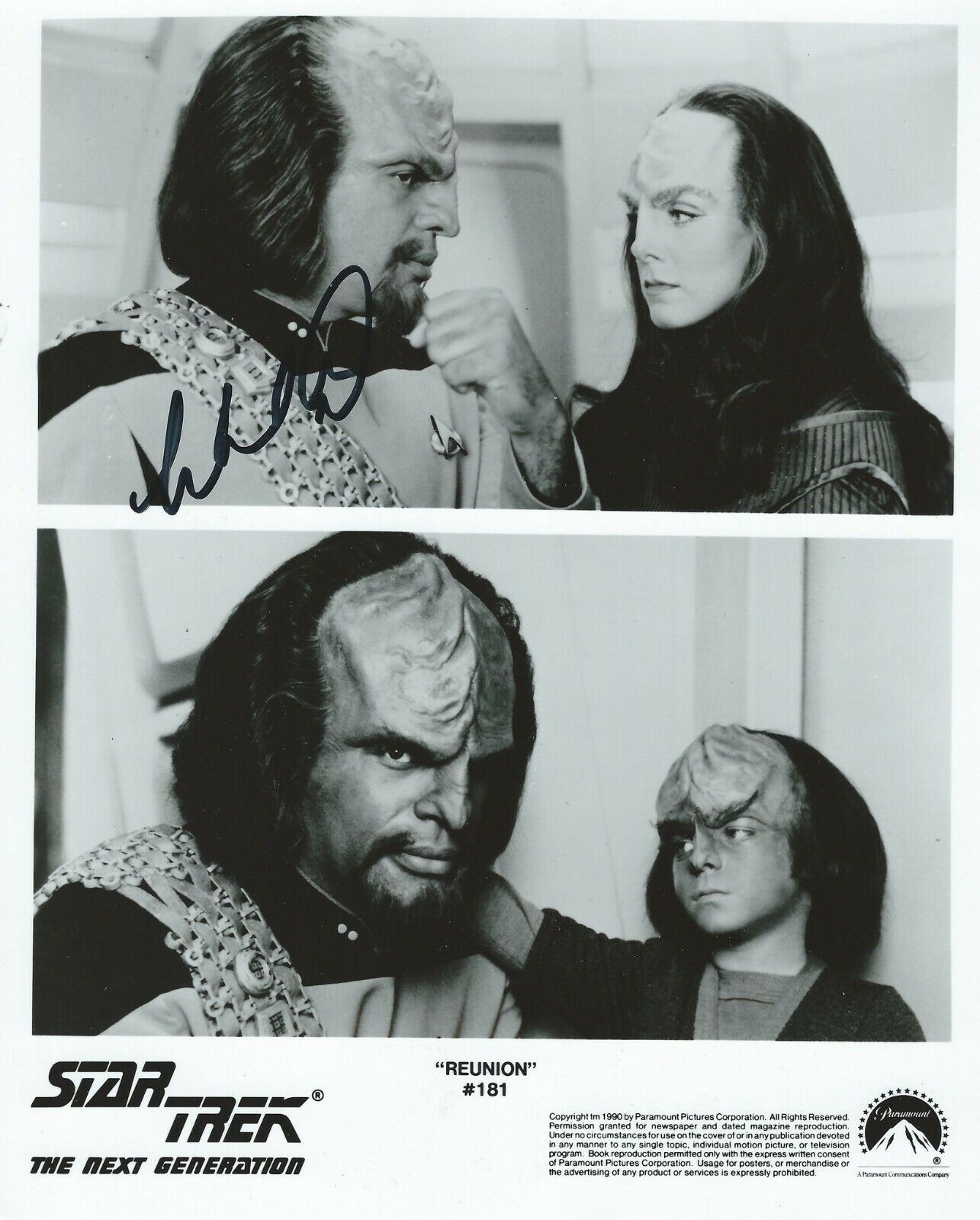 Michael Dorn Worf: STNG Autographed Signed 8x10