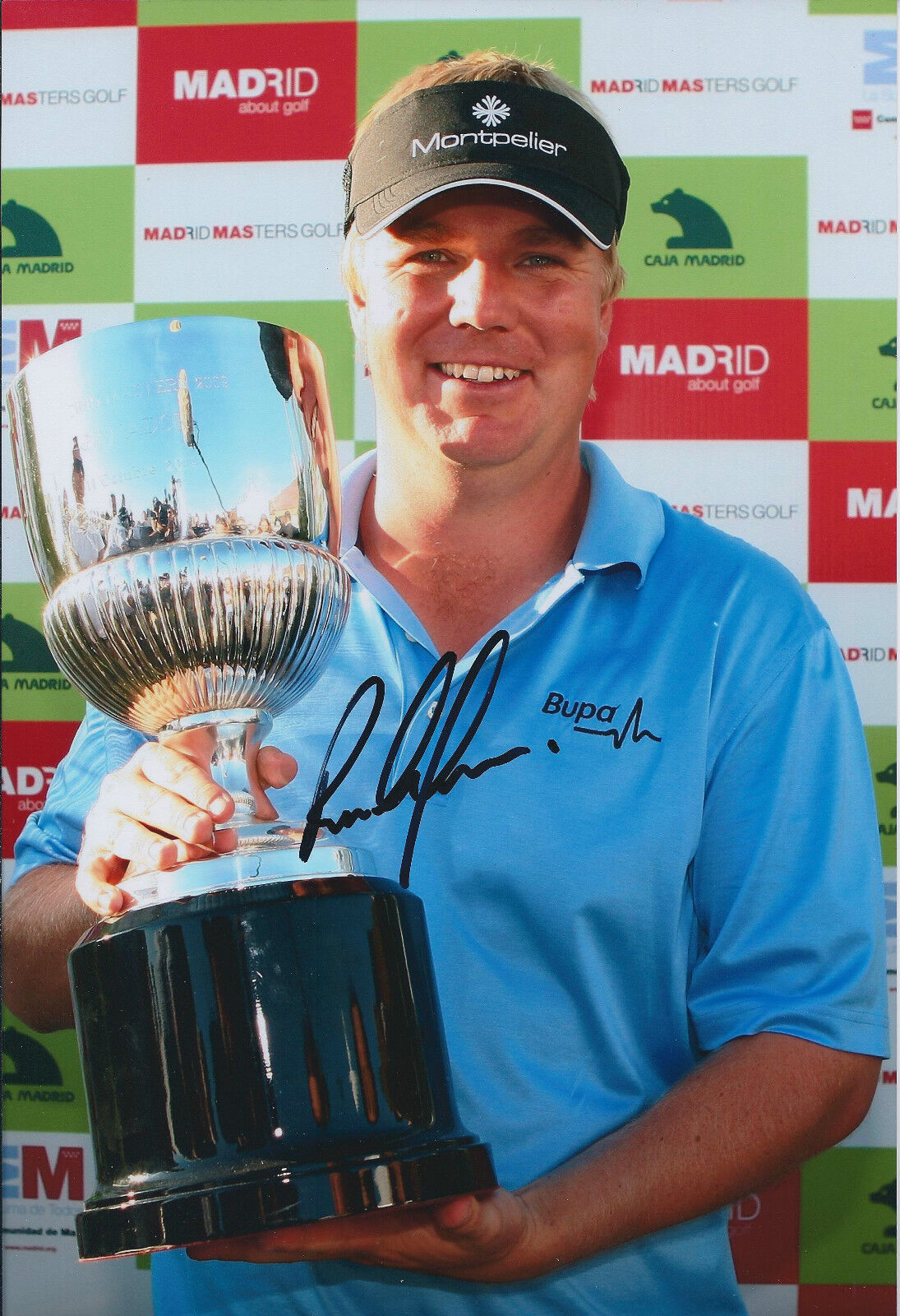 Ross McGOWAN SIGNED AUTOGRAPH 12x8 Photo Poster painting AFTAL COA Challenge Tour WINNER GOLF