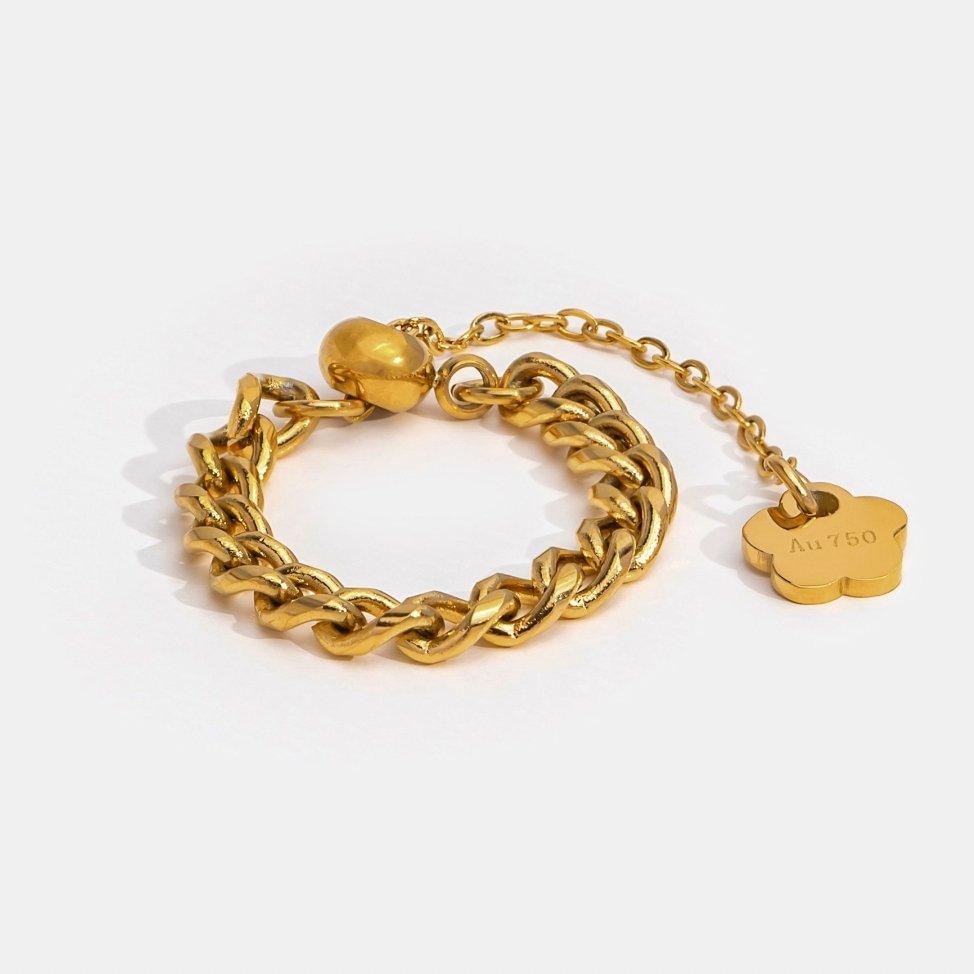 Nova Gold Chain Tassel Ring