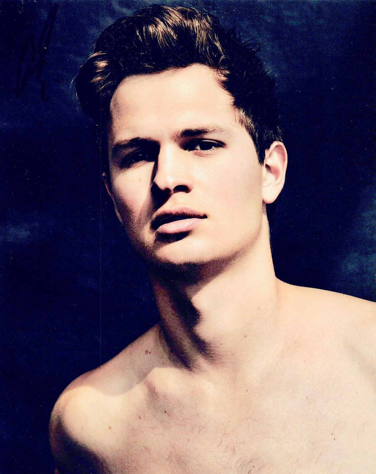 Ansel Elgort Signed Autographed 8x10 Photo Poster painting Hot Shirtless Actor BABY DRIVER COA