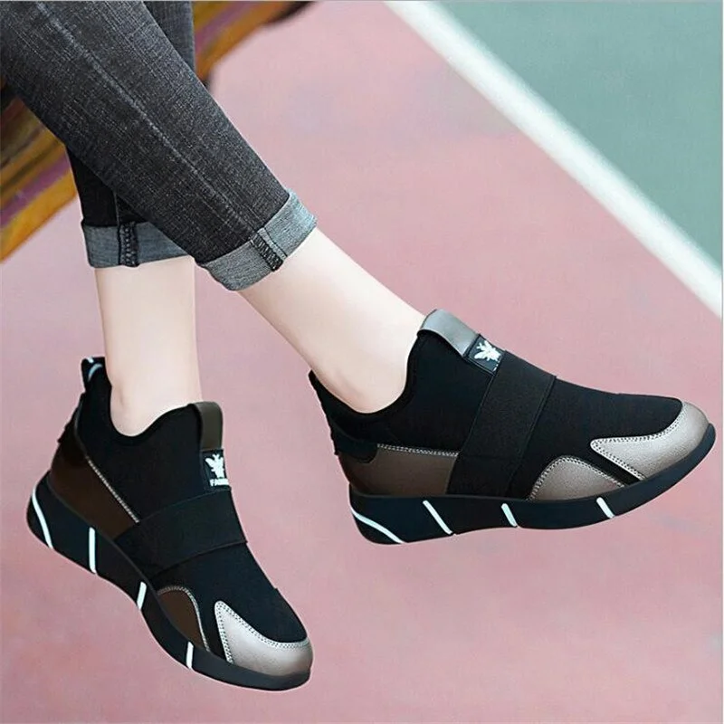 2020 Women Sneakers Vulcanized Shoes Ladies Casual Shoes Breathable Walking Mesh Flats Large Size Couple Shoes Size 35-42
