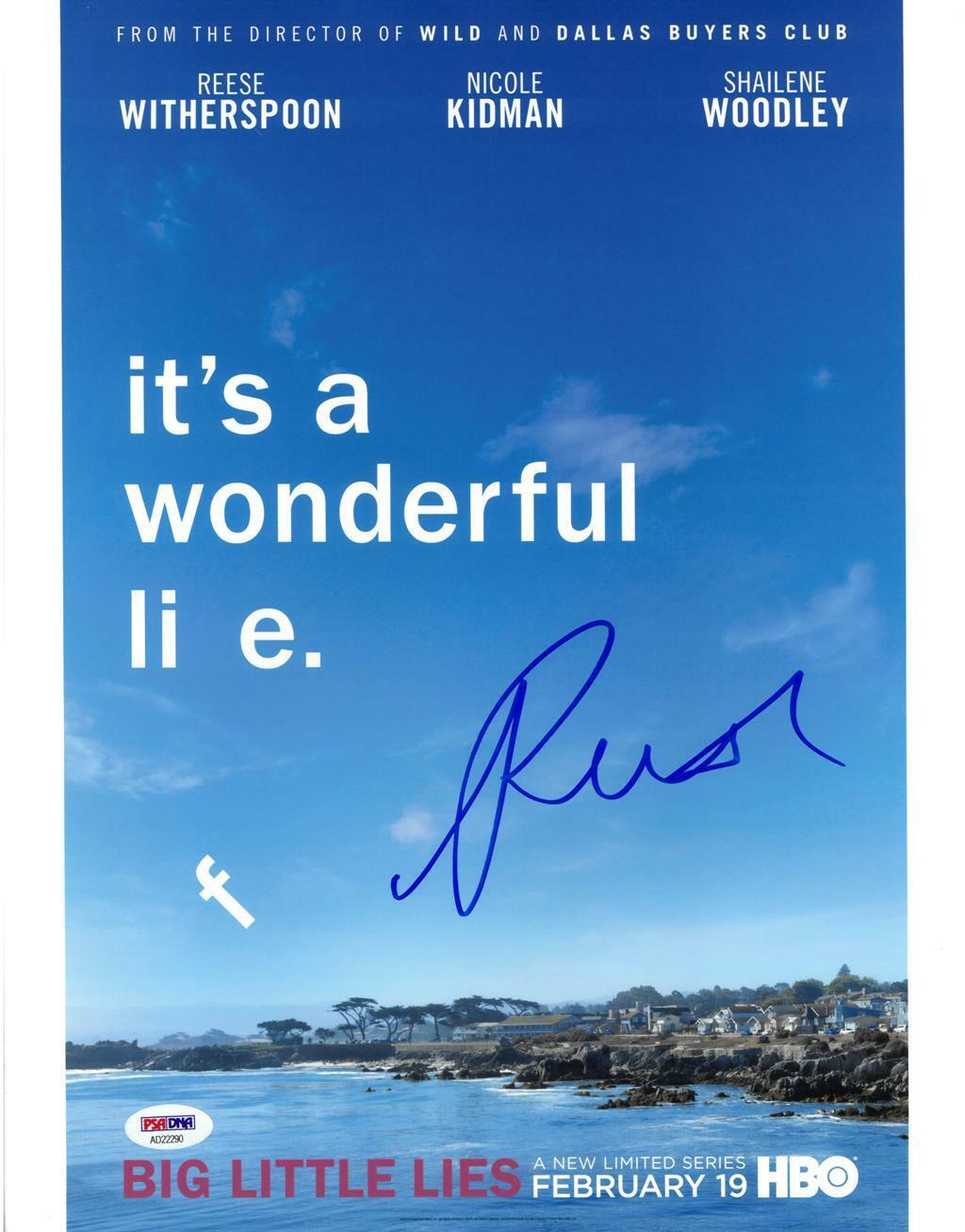 Reese Witherspoon Signed Big Little Lies Autographed 11x14 Photo Poster painting PSA/DNA#AD22290