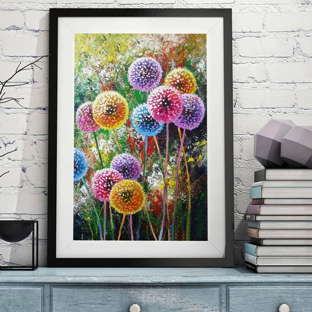 Diamond Painting - Partial Round Drill - Dandelion(30*40cm)