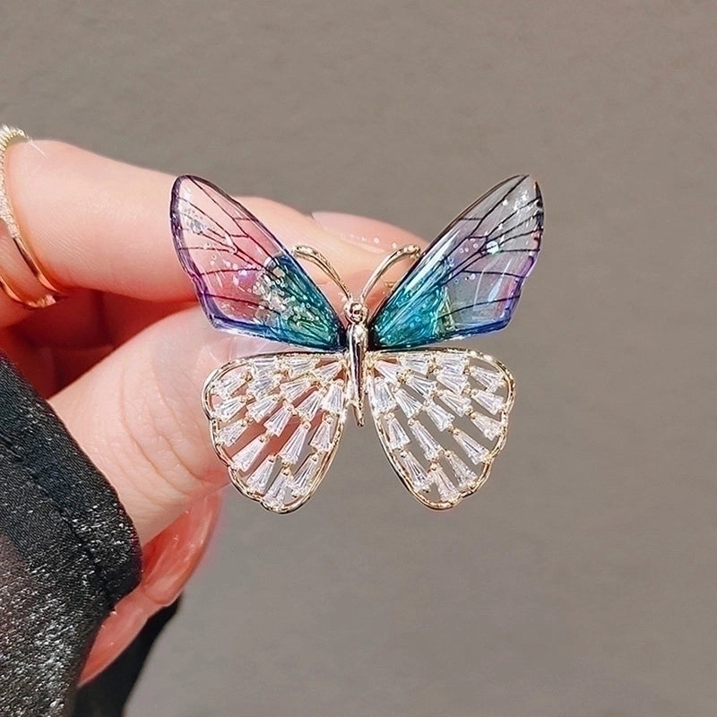 Small Brooch Simple Butterfly Brooch High-end Female Temperament Niche Design Pin New Dragonfly Brooch