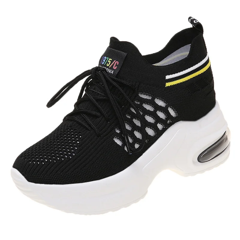 Qengg Qengg Celebrity Old Dad Female Shoes New Summer Net Gauze Small White Casual Sports Shoes Ins Tide Student Shoes Women's Shoes