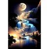 (US Only)Paint By Numbers Kit On Canvas DIY Oil Art Moon Picture Home Wall Decor40x60cm
