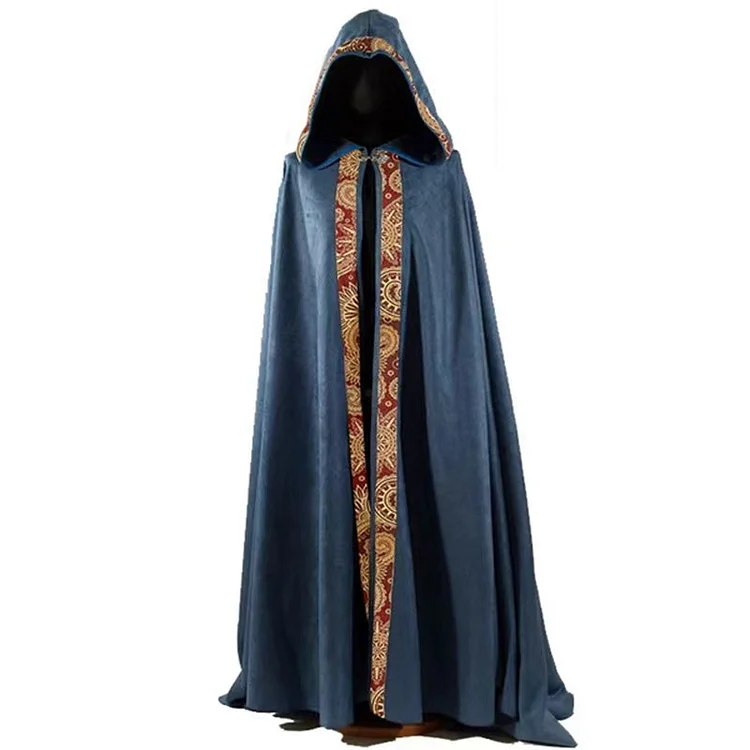 【Wetrose】In Stock Wizard Cloak Cosplay Costume Cape Vampire Witch Magician Church Clergy  Sacred Full Set Halloween