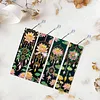 4 pi&egrave;ces lotus attrape-r&ecirc;ves en lotus, marque-page de peinture en diamant avec pendentifs en cristal, marque-page en peinture en diamant, forme sp&eacute;ciale pour la cr&eacute;ation DIY, fournitures d&rsquo;artisanat pour adultes