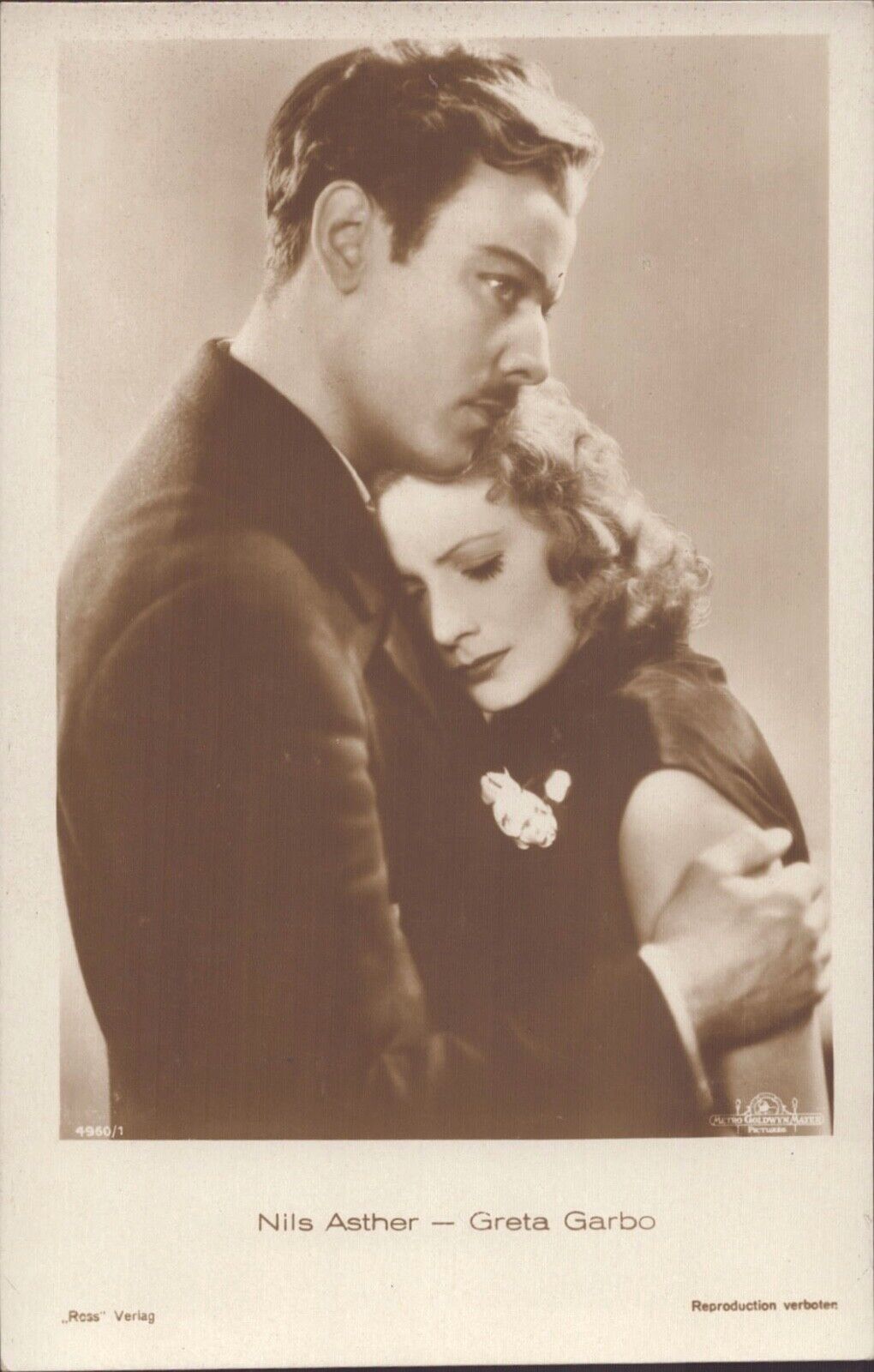 Greta Garbo - Nils Asther - Ross Autograph Ak Photo Poster painting Postcard (TV-777