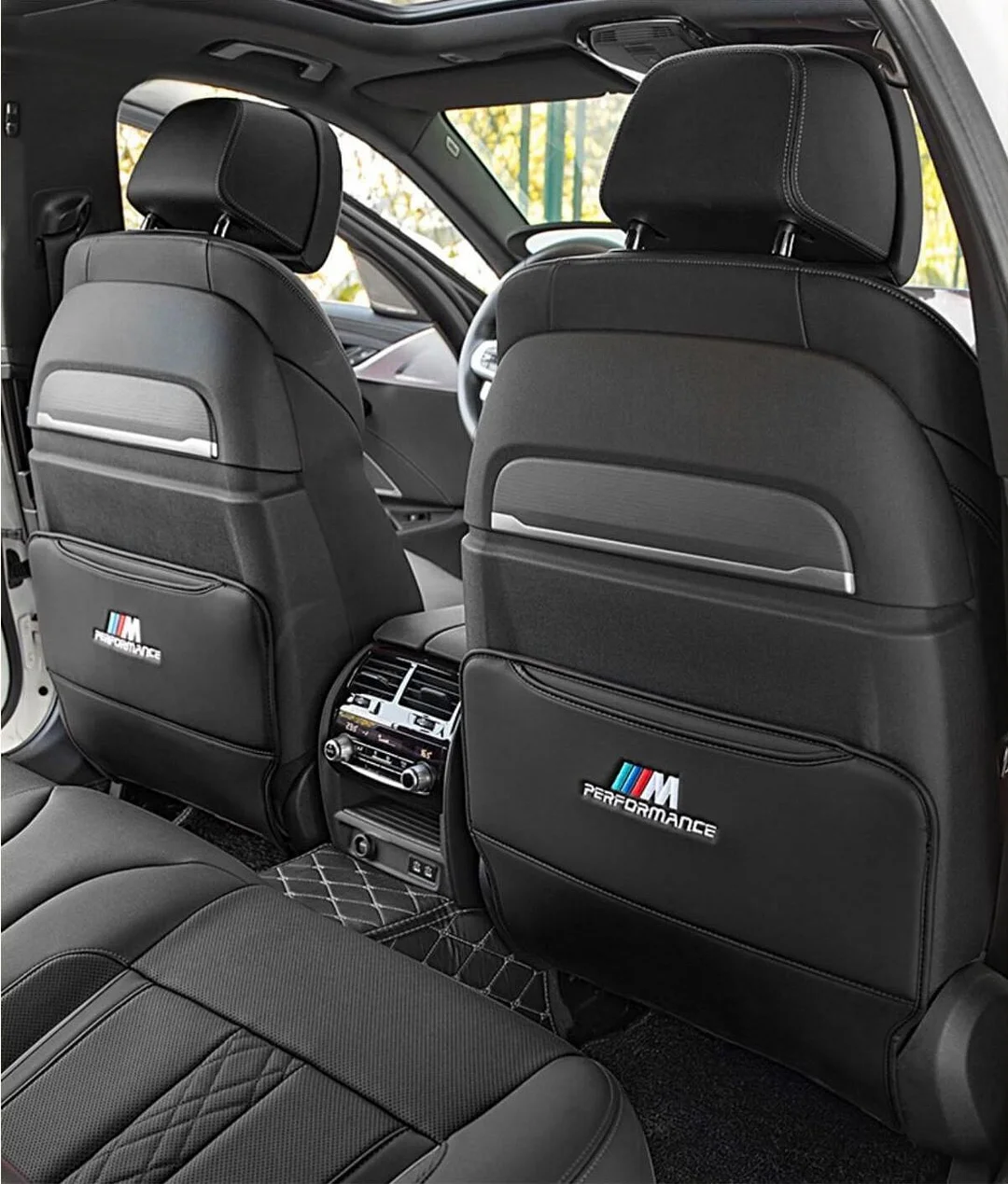 Car half bag leather storage anti-dirty anti-kick pad