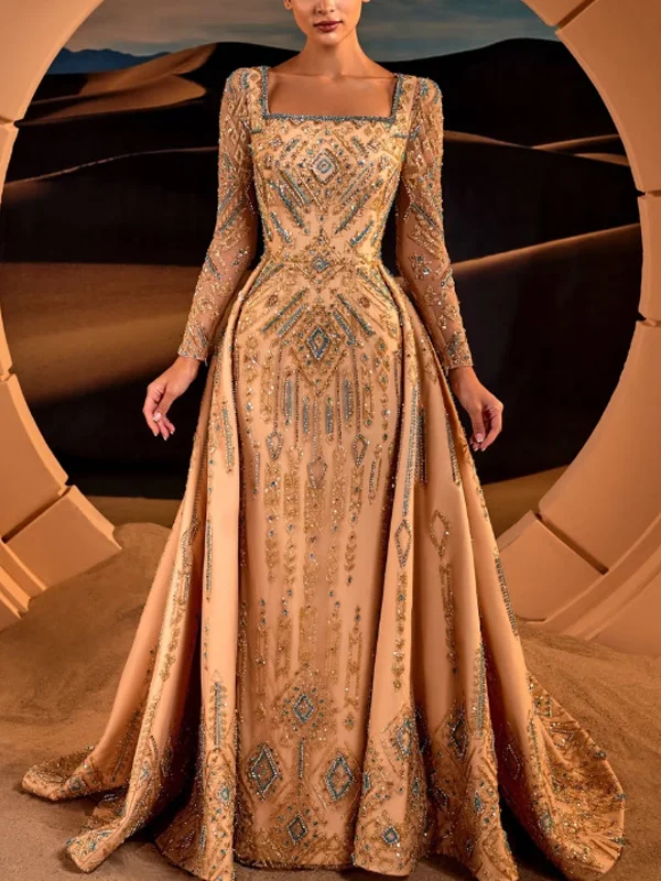 Luxurious Beaded Style Gown