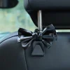 Elegant BowKnot Design PU Leather Car Used Backseat Hooks Hanger