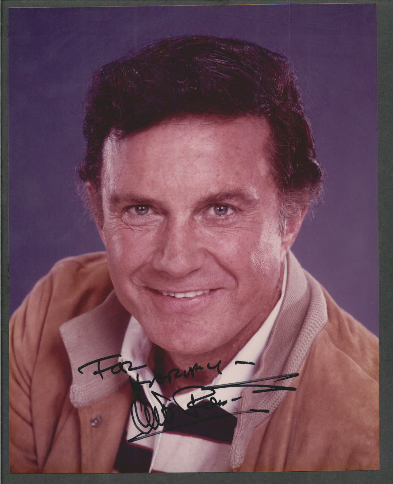 Cliff Robertson - Signed Autograph Color 8x10 Photo Poster painting - Spider-Man - Ben Parker