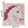 DIY Pearl Painting Unicorn for Home Decor with Frame(30*30cm)