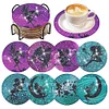 8pcs DIY Girl Diamond Painting Acrylic Coasters