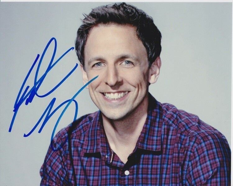 SETH MEYERS Signed Autographed Photo Poster painting