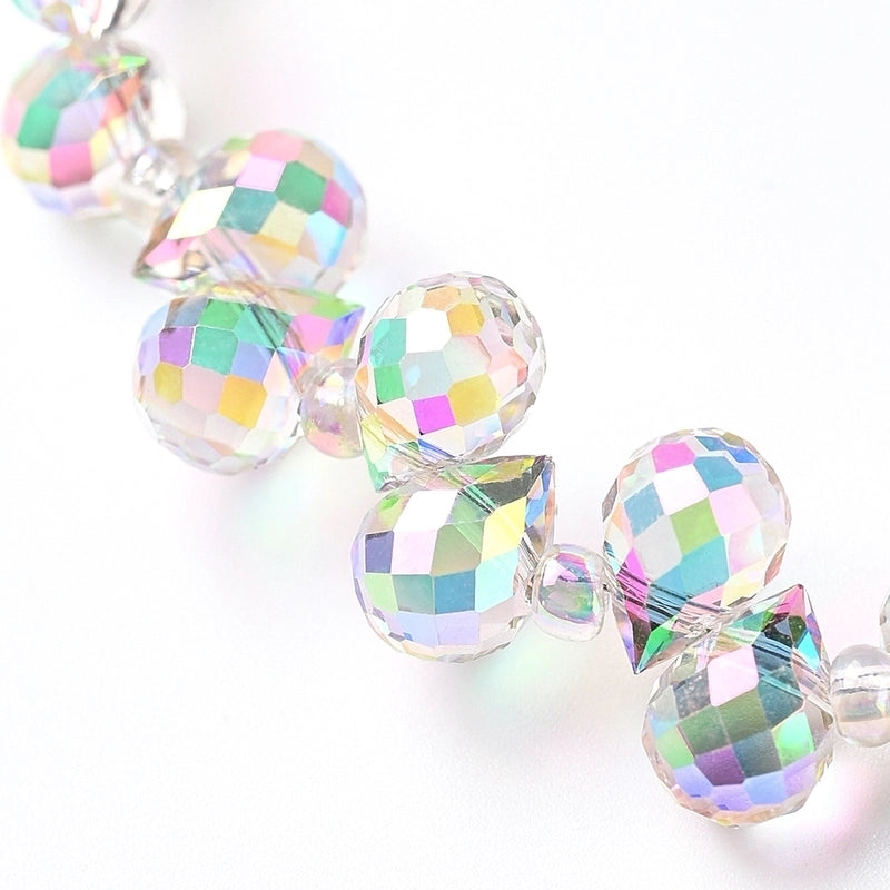 1 Strand/Package Hole 1~1.9mm Glass Colorful Solid Color Transparent Polished String