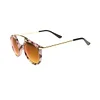 Marble Pattern Mirrored Lens Sunglasses 