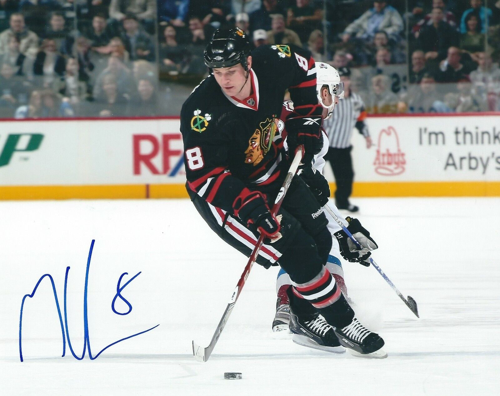 Signed 8x10 MATT WALKER Chicago Blackhawks Autographed Photo Poster painting - COA